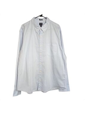 J. Crew Slim Untucked Preformed Button Down Shirt Men’s XXL Blue Business Casual